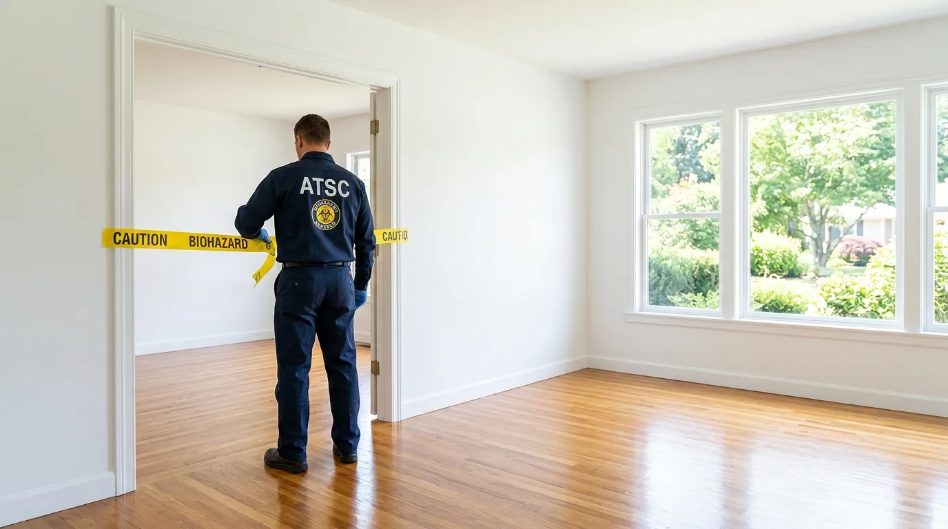 Certified biohazard cleanup crew performing Crime Scene Cleanup in Terrace Heights